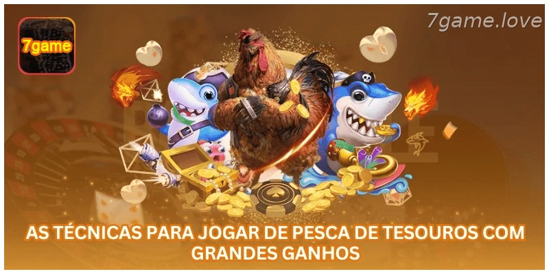 Técnicas para jogar pesca de tesouros com mais controle.