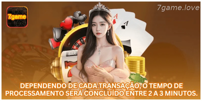 Dependendo de cada transação, o tempo de processamento será concluído entre 2 a 3 minutos.