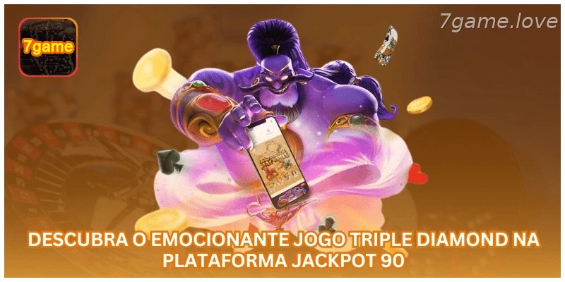 Conheça o jogo Triple Diamond dentro da plataforma Jackpot 90.