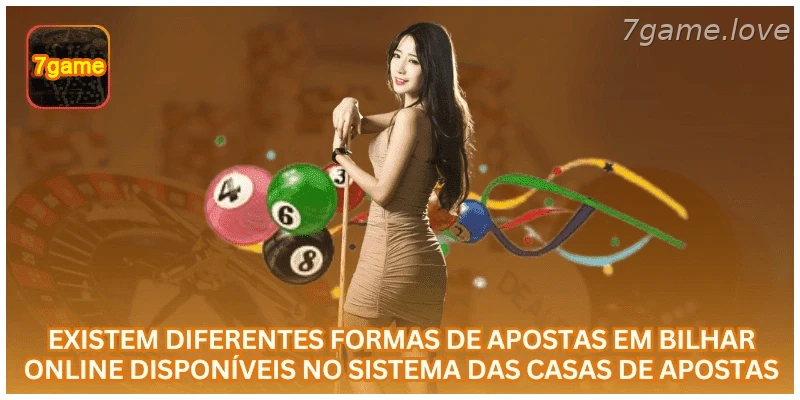 Principais tipos de apostas em bilhar online disponíveis na plataforma.