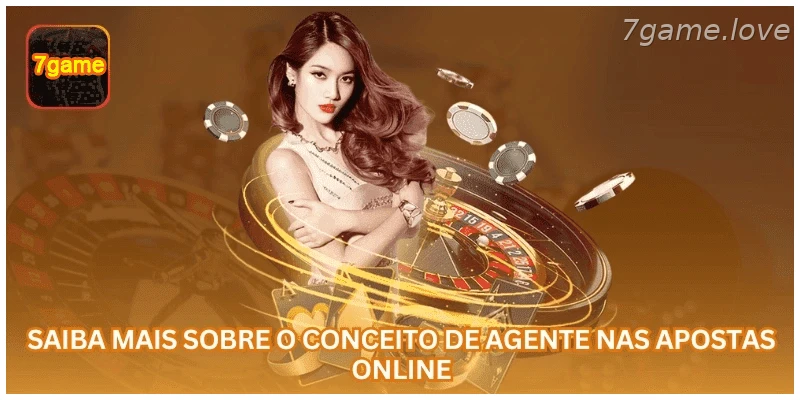 Conceito de agente e afiliado em apostas online.